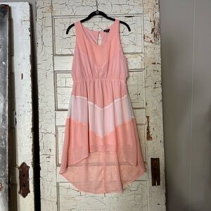 Rhapsody Pink Chevron Tiered Sundress